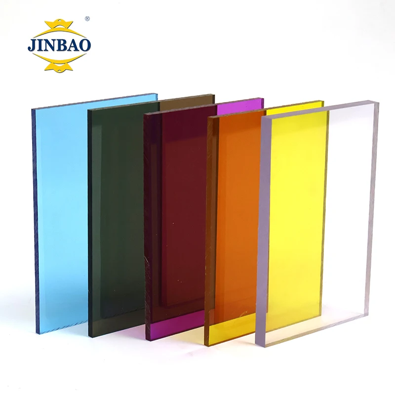 JINBAO plastic panel greenhouse roofing twin wall corrugated greenhouse solid roof sun pc embossed polycarbonate sheets