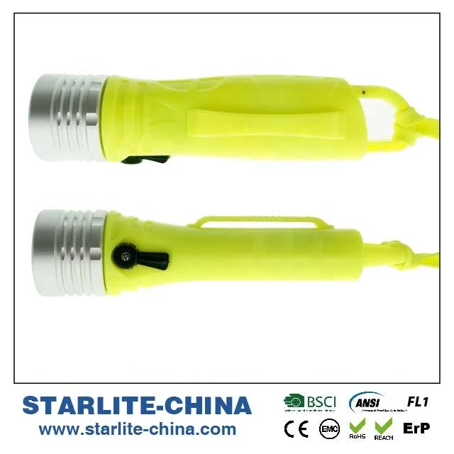 
Brand new skidproof curves Flood light scuba equipment wave motion switch phreatic Deep Diving LED Torch Work Lamp Flashlight 