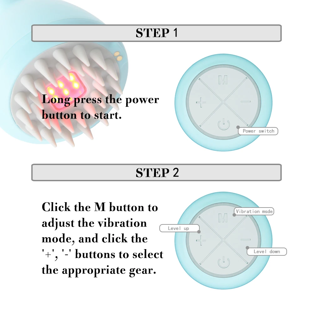 
Electric Hair Scalp Massager Hair scalp Massage Shampoo Brush Soft Silicone Head Massager 