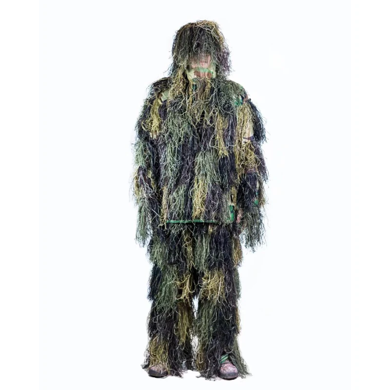 Camouflage ghillie suit 3D woodland camouflage sniper suit hunting suit camo apparel for hunting