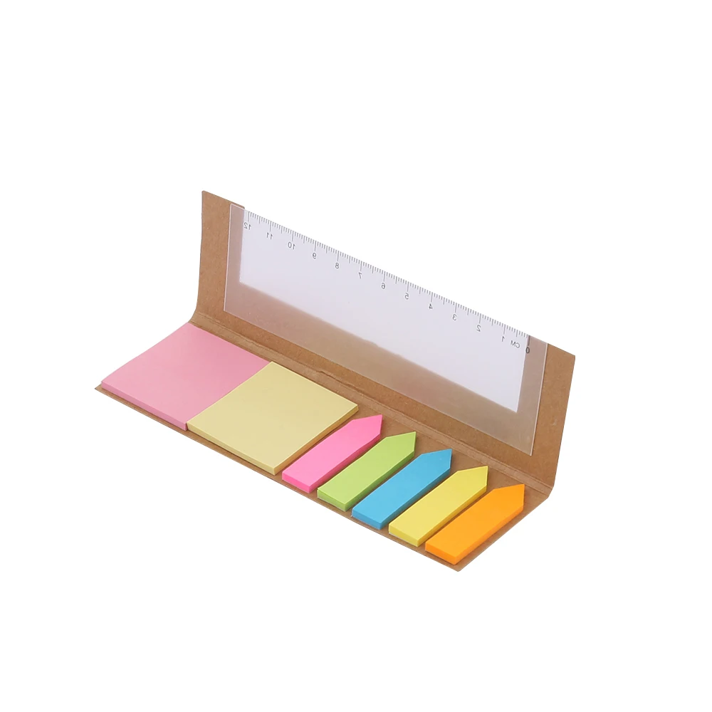 Customized Rectangle Kraft Cover Memo Sticky Note Pads for Office and School