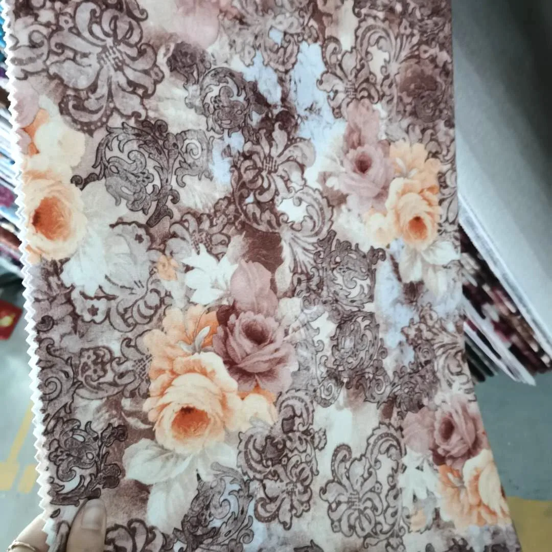 cushion cover fabric digital printing super soft fancy China textile fabric