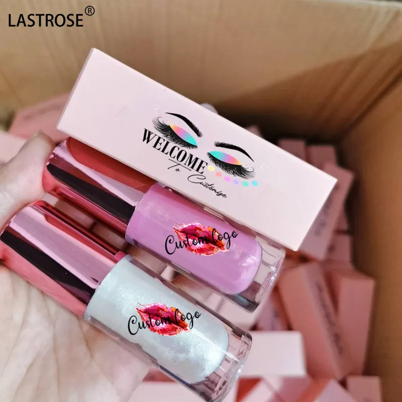 Wholesale vegan glossy lipgloss high shiny vegan pink lip gloss matter nude clear shinny shimmer lip gloss private label