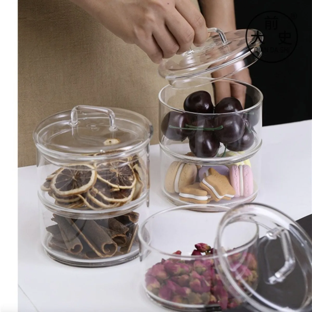 high borosilicate100ml 1  5  gallon 4 oz clear 1oz pudding food embossed 500ml storage glass jar with lid