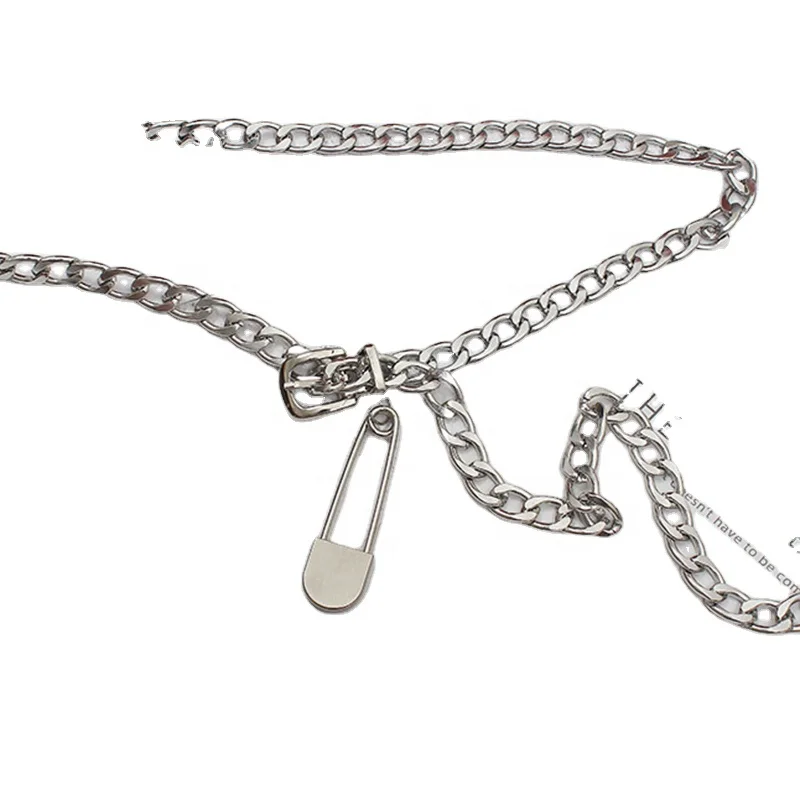 
CHICEVER Chain Belt For Women Patchwork Minimalist Irregular Designer Oversize Fashion New Accessories 2021 