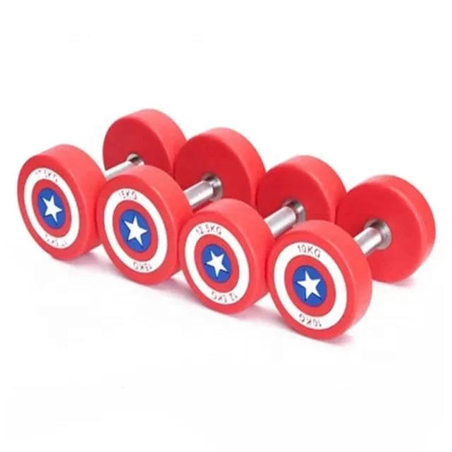 Wholesale Captain America Round PU Dumbbell