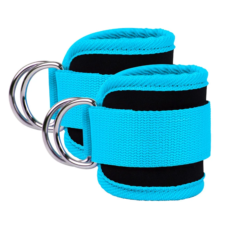 K&B Home Factory Customized Adjustable Neopore Double D-ring LegCable Machine Fitness Ankle Strap