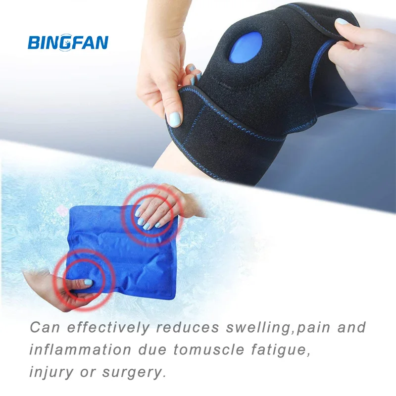 2024 Hot Selling Hot Cold Pack Dark  Reusable Microwavable Cooler Knee Gel Ice Pack Wrap Rehabilitation Therapy