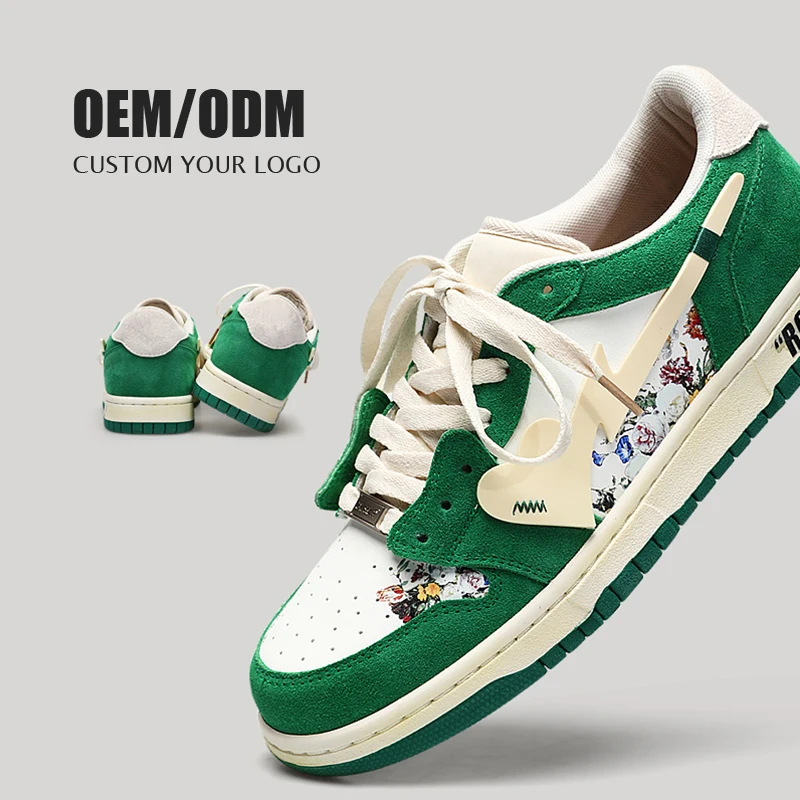 Low Moq Designer Shoes Sneakers men Rubber Shoes Genuine Leather Custom Mens Sneakers With Logo