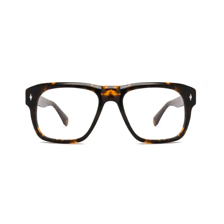 NEW fashion unique man square acetate optical frames hand made eyewear eye glasses custom OEM eyeglasses frames for men women