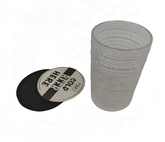 OEM&ODM  Printed Absorbent Pulp Board Paper Placemat Coffee Coasters Beer Drink Coasters with Silicone Base