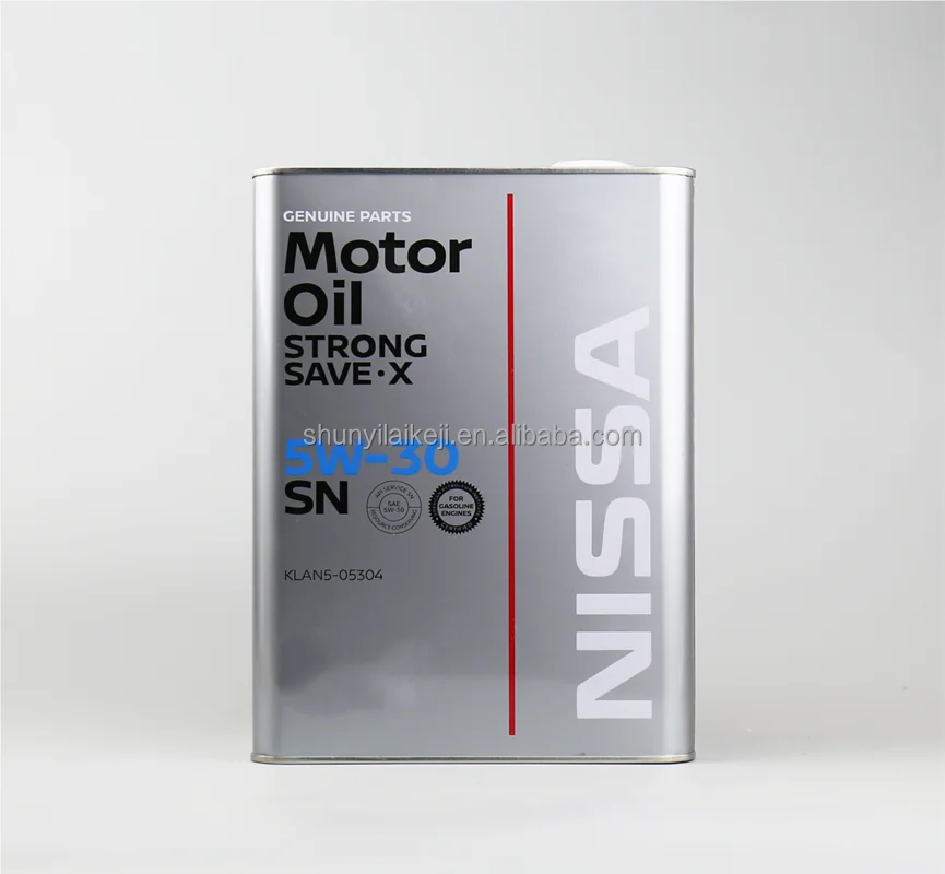 Смазочное масло для Nissan 5W30, масло для двигателя 4 л, железное ведро