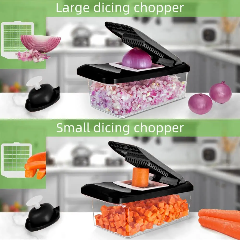 Portable Chopper Multifunctional Food Dicer Mandoline Vegetable Fruit Slicer Shredder Kitchen Food Cutter Tool