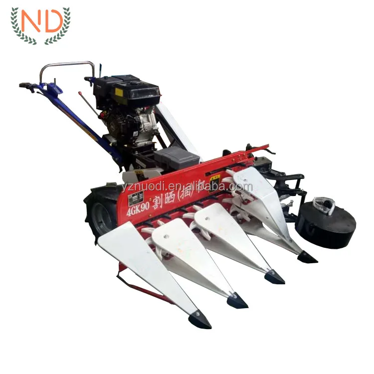 mini rice wheat paddy harvester reaper binder hand held mini wheat and rice harvesting machine
