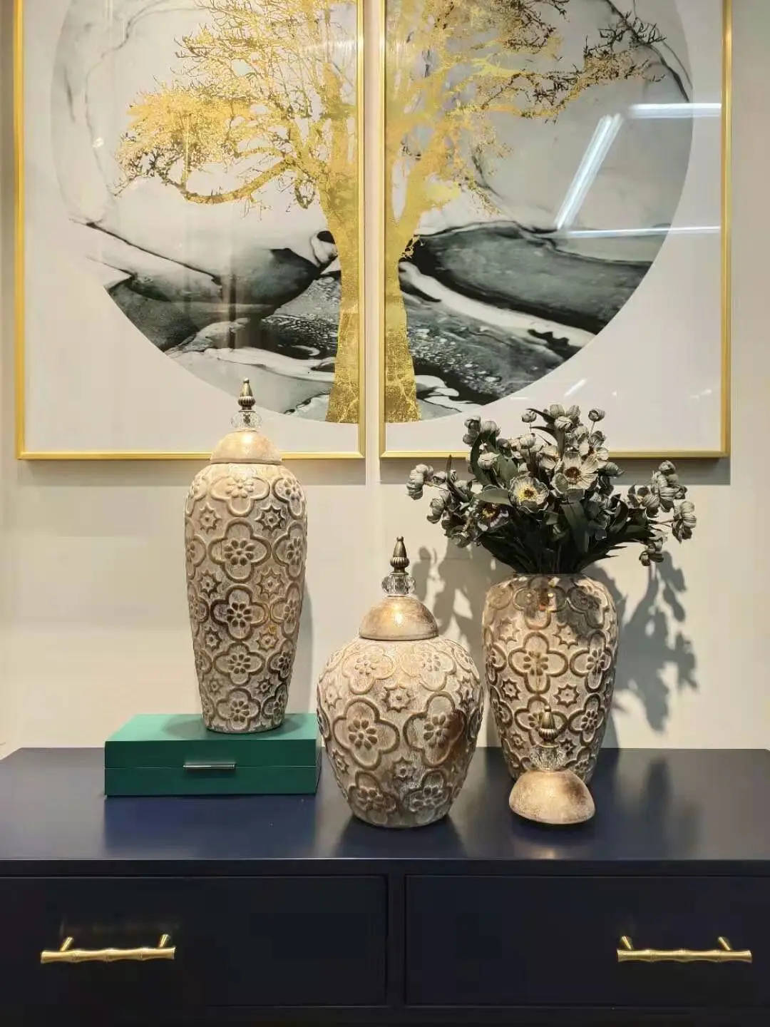 Direct Sales Cheap Classic Ceramic Container Home Decoration Vase