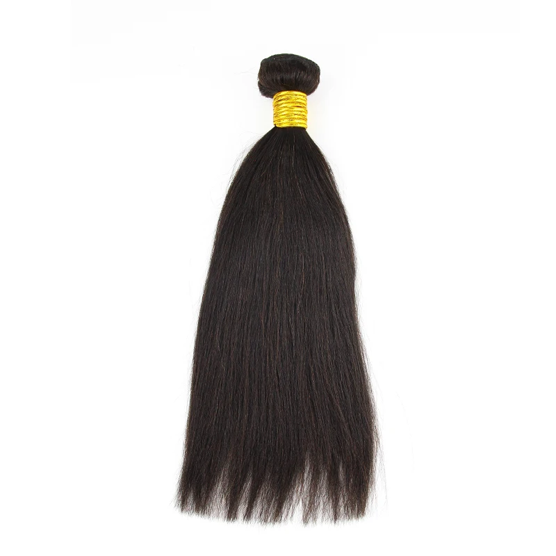 Wholesale Kinky Straight Hair bundles Cuticle Aligned Yaki Hair Bundles Virgin Brazilian Human Hair Bundles