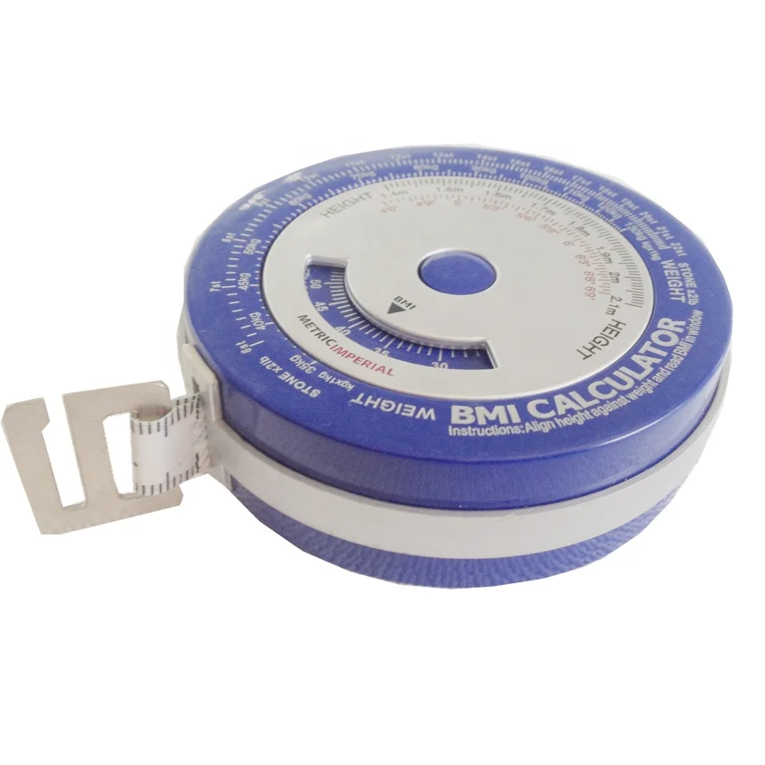 Fitness products body measure BMI aluminium tape measurement 150cm