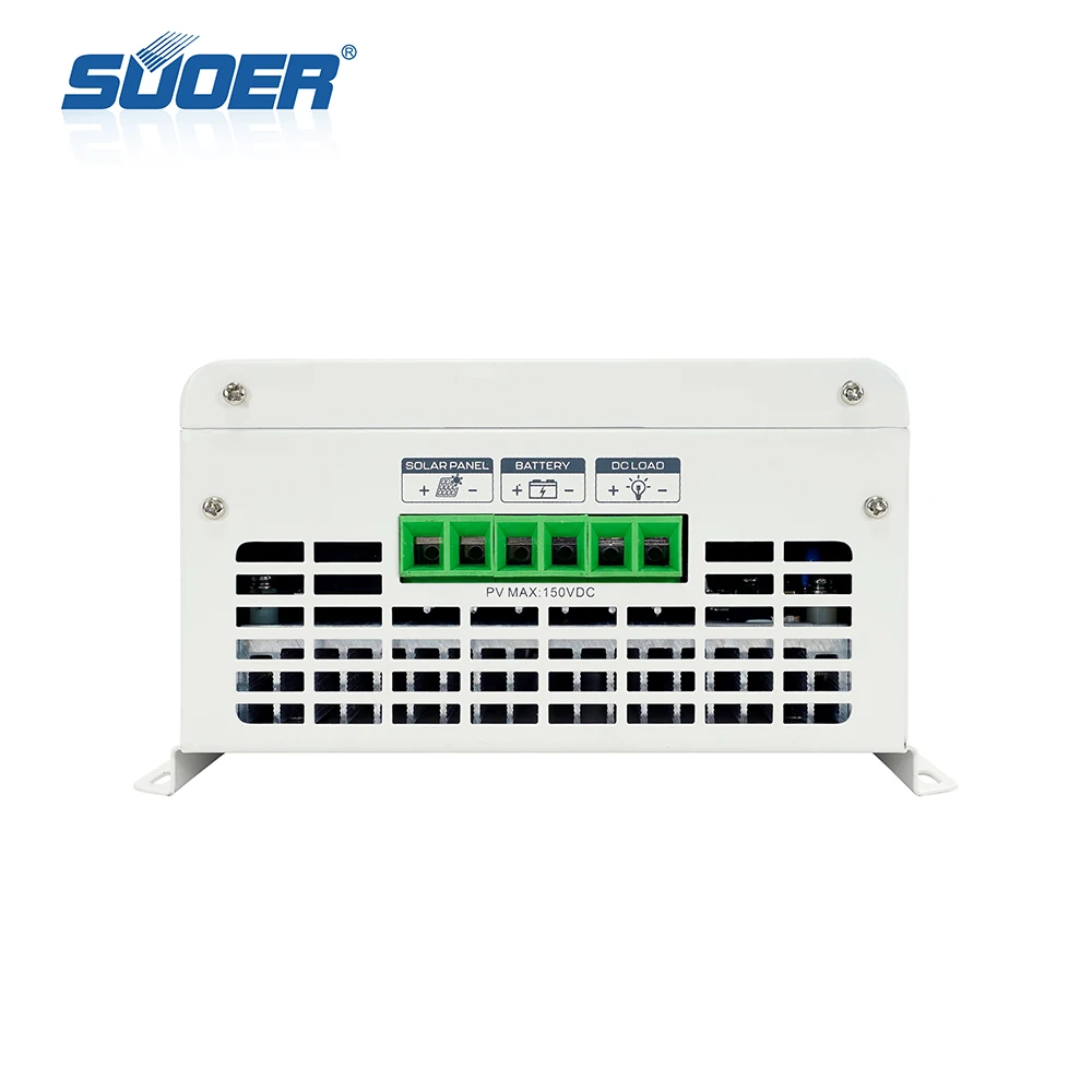 SUOER OEM MPPT/PWM 12v 24v 20a 30a 40a 60a 80a 100a charger controller with LCD Display solar charge controller