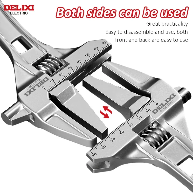 Delixi ELECTRIC Classic Antislip Diagonal Toothed Bathroom Wrench Pliers