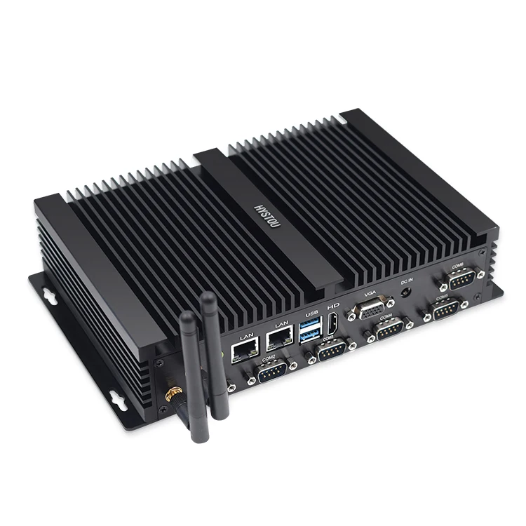 HYSTOU Cheap Fanless Ce-leron J4125 Dual Lan 16GB DDR4 Desktop Computer Mini Industrial PC