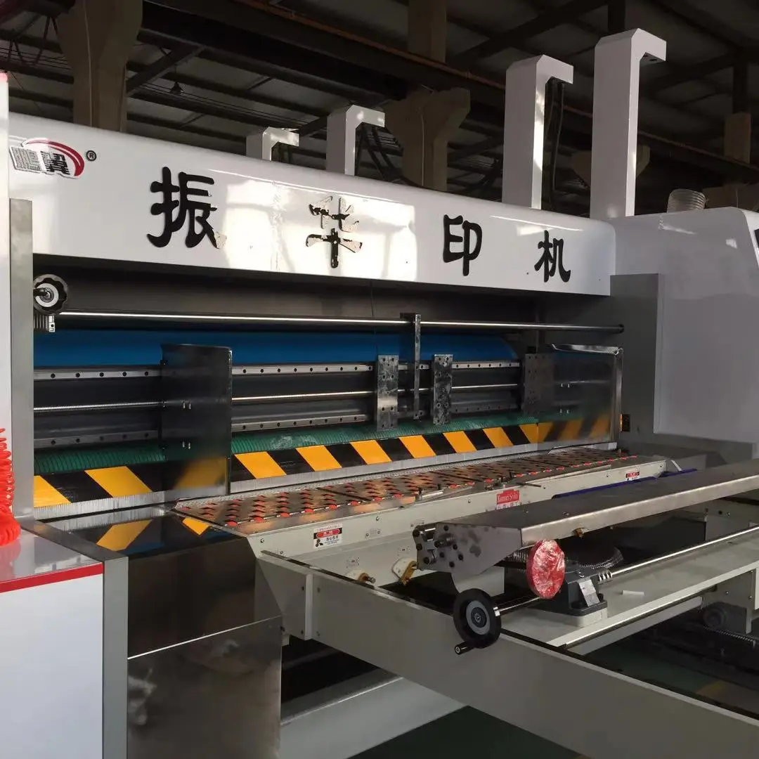 ZH SYKM Automatic Carton Box Making Machine 4 Colors Flexo Corrugated Automatic Printing Slotting And Die Cutting Machine