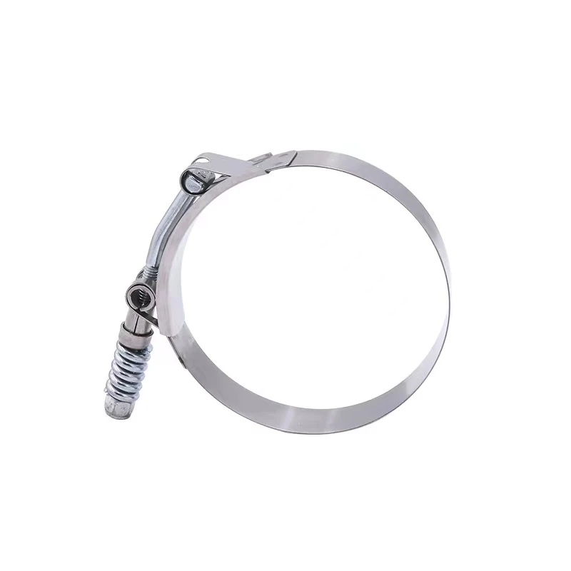 Stainless steel V-shaped groove clamp T-shaped bolt Strong radiator hose clamp