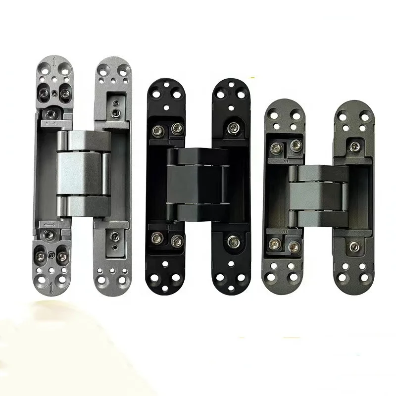 Heavy Duty Zinc Alloy 3D Adjustable Invisible Concealed 180 Degree Hidden Door Hinges