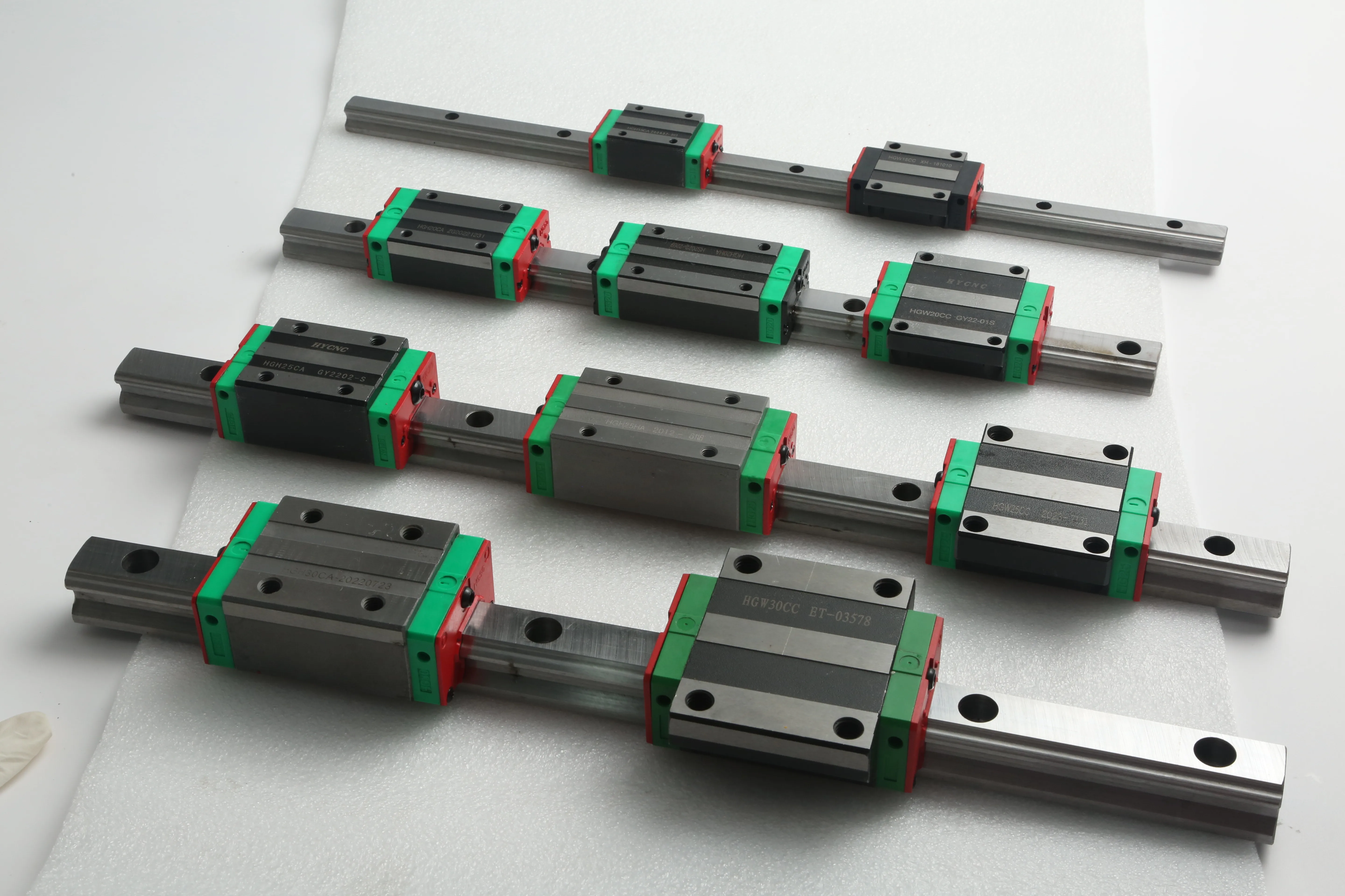 Hycnc Hiwin Linear Guide Rail Hgh15 20 25 30 35 45 65ha With Square Block Linear Guideway