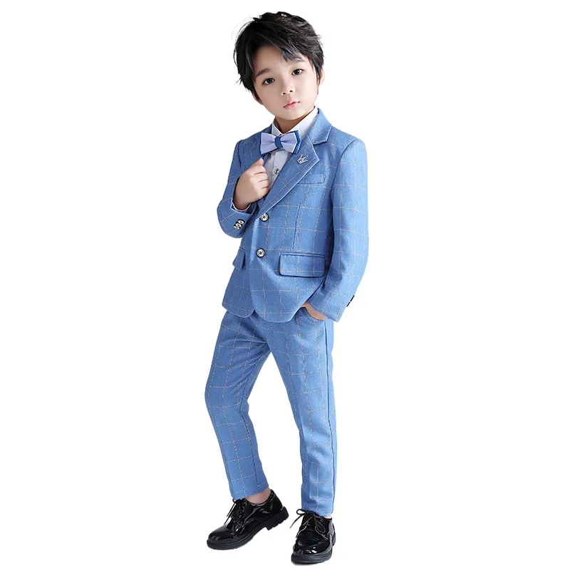 2023 New High Quality Wedding Party Suit for Kids Boys Five Pieces Clothing Sets 2 to 12 Years Boys Suits&blazers For Boys Child