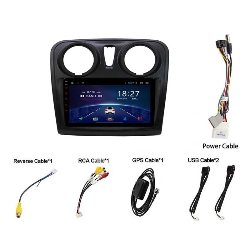 9' HD Touch screen Car Radio GPS For RENAULT DACIA sandero SYMBOL 2014-2017 Android Car stereo