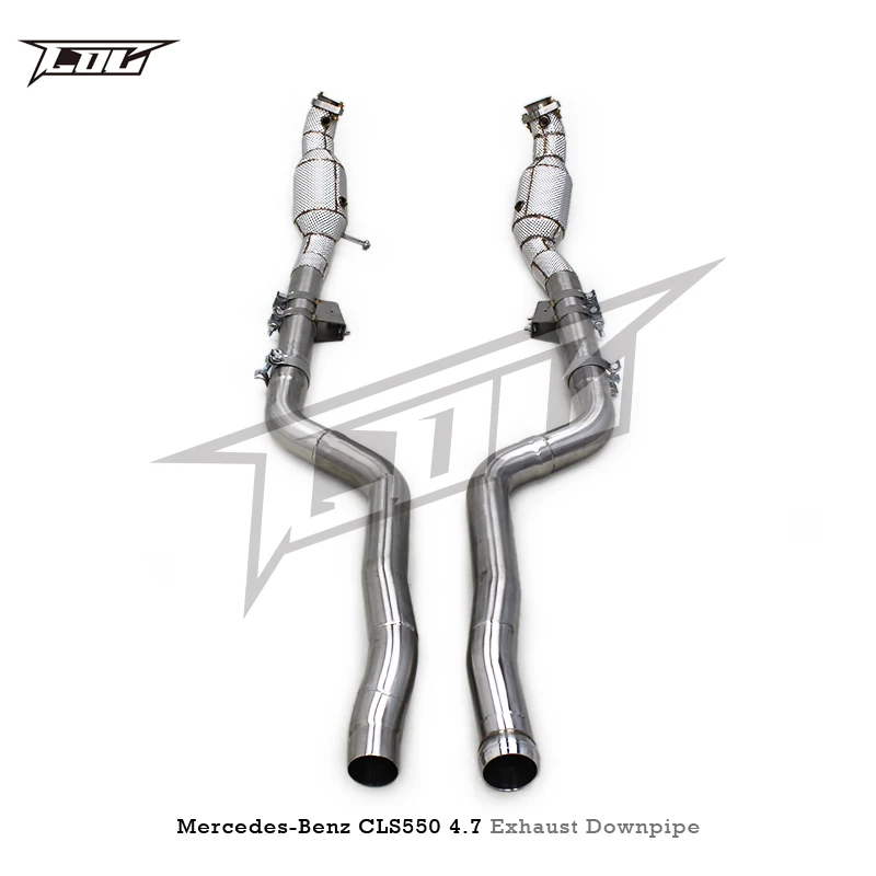 COC With Cat Downpipe 200-300 Cell For Mercedes-Benz CLS550 4.7 2012-2016 SS304 Exhaust Downpipe Exhaust catalytic converter