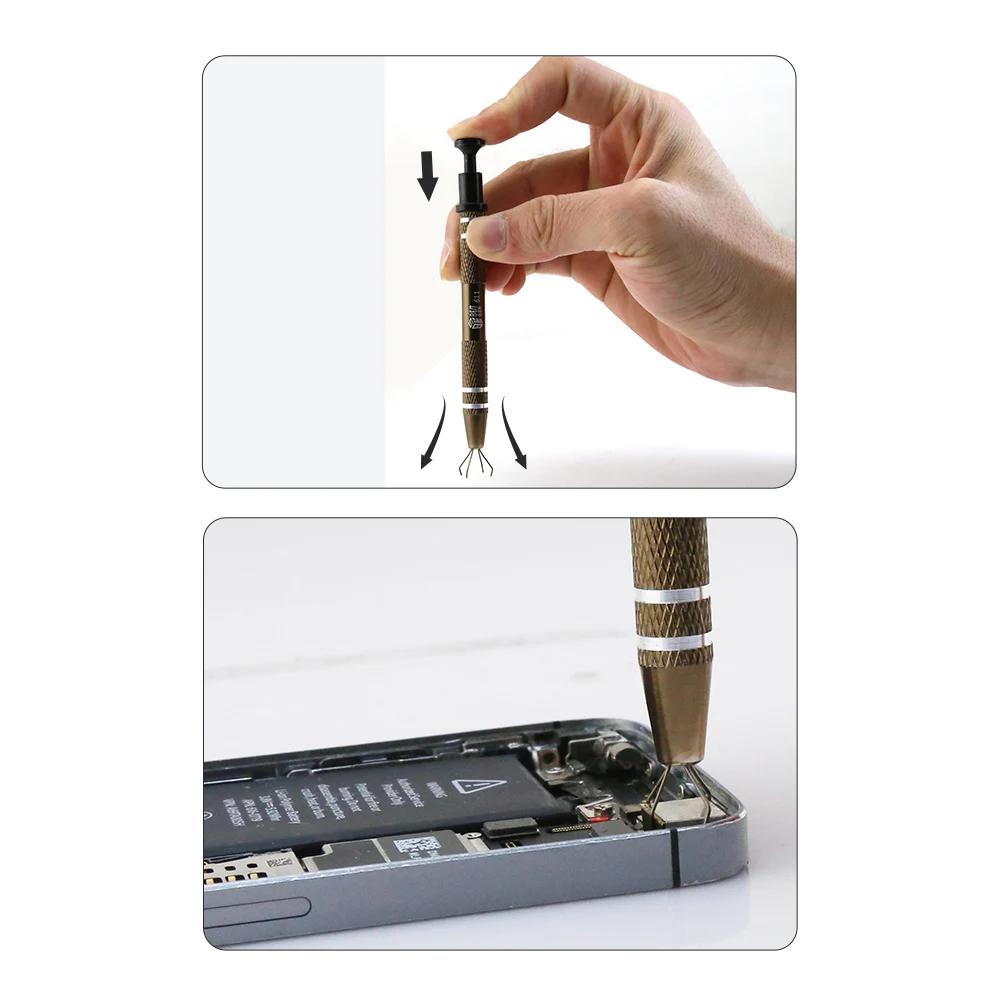 Electronic Component Grabber Four Claw IC BGA chip gripper Extractor Screw Picker Pick Up pen Electronic Repair Hand tool