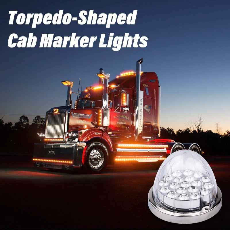 Truck roof led light bullet DOT led watermelon truck light dual color led truck and trailer lights