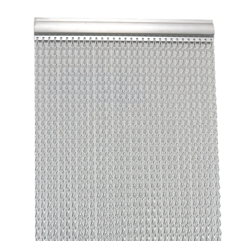 Silver China modern Light weight metal mesh curtain chain drapery fabric