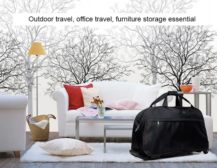 Fashion Custom Large Capacity Luggage Organizer Waterproof Portable Duffel Trolley Travel Bag with Wheels