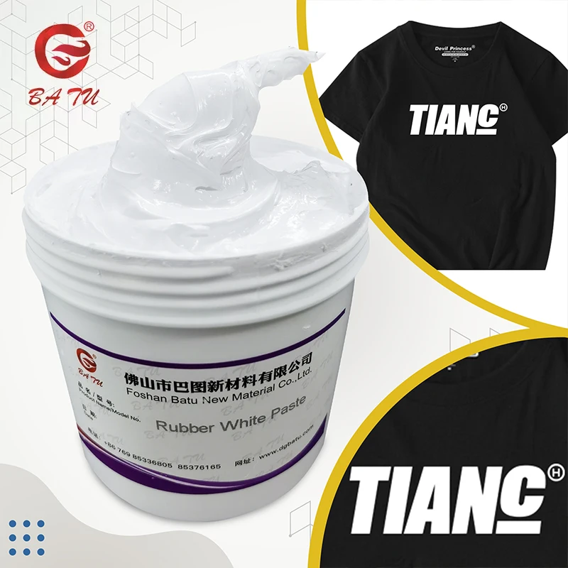 Oeko tex ink water base white paste screen printing materials