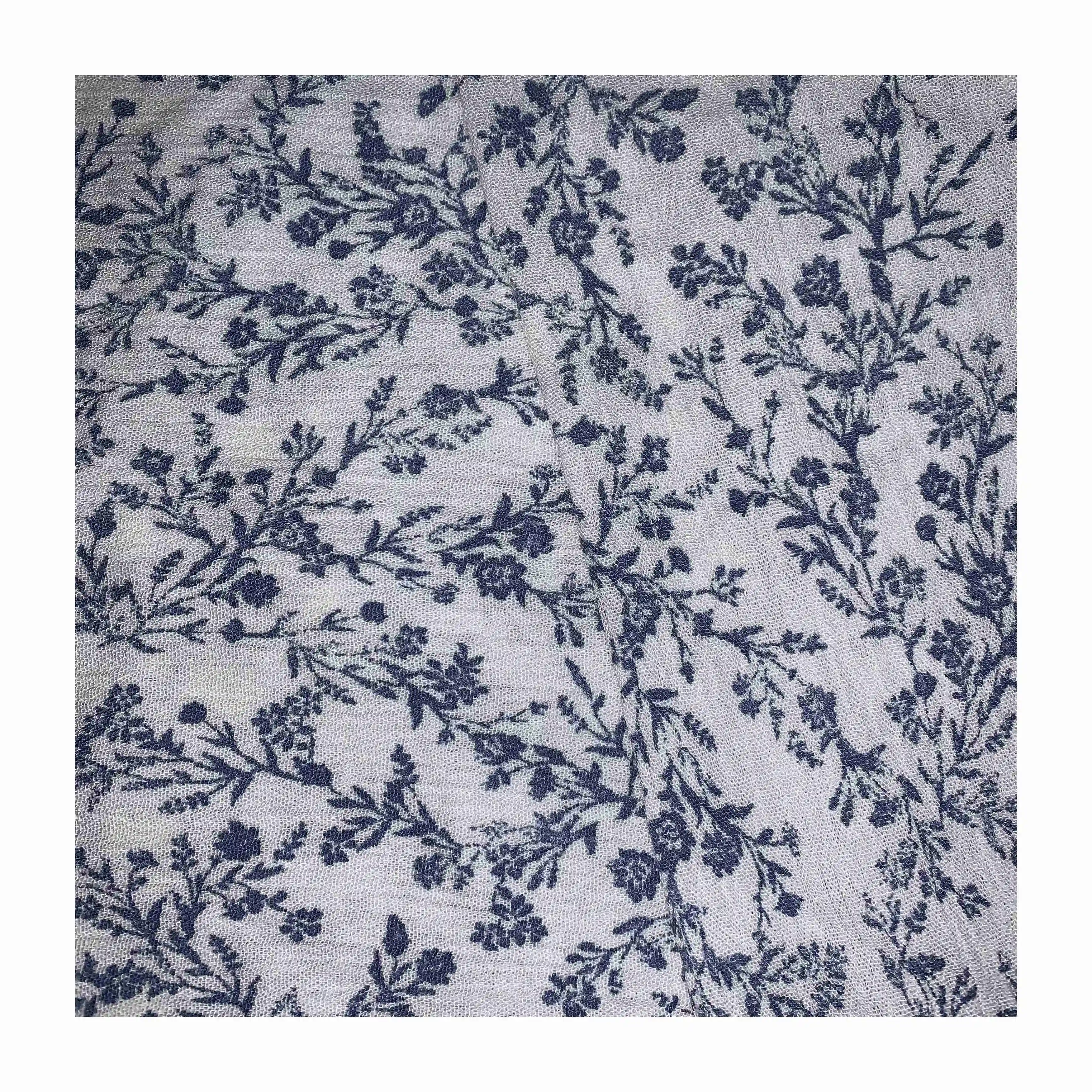 China fabric New product 100% rayon 30s crepe print woven