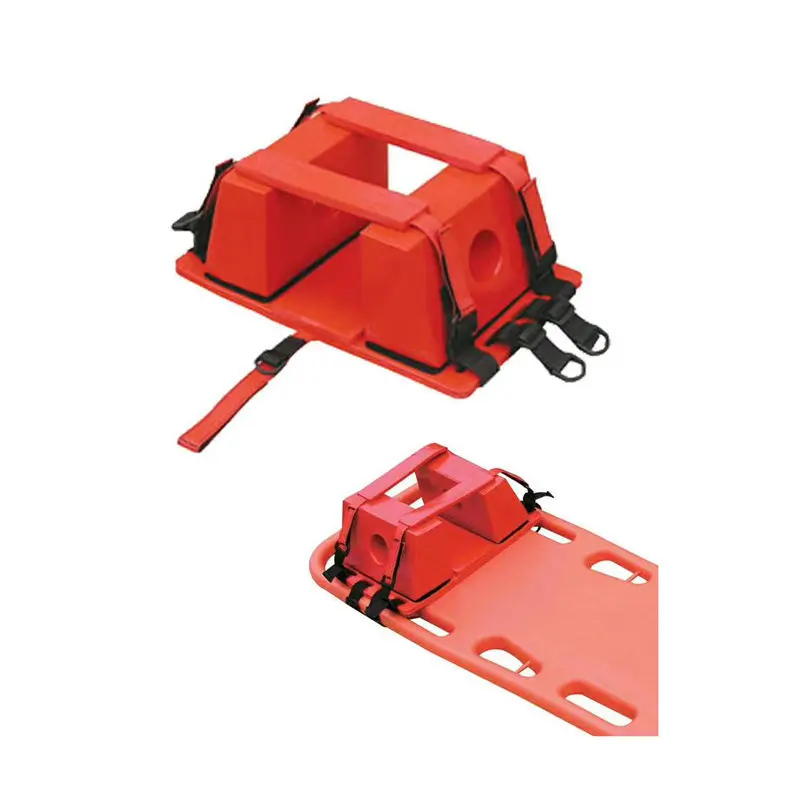 Medical Device Emergency adjustable Waterproof NBR Head Immobilizer For Spine Board