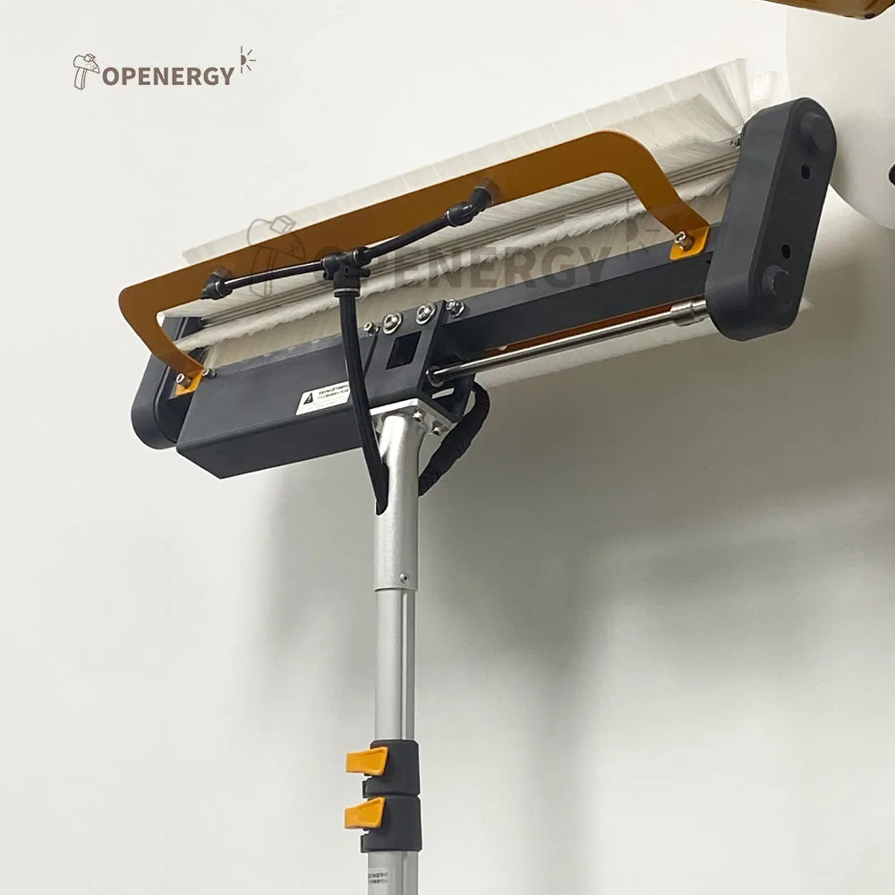 Best Quality Photovoltaic Roller Solar Panel Cleaning 7.5m Telescopic Pole Rotating Brushes