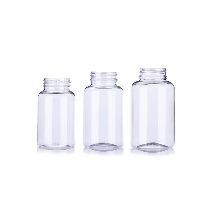 Chinese Manufacturer Logo Customized RTCO High Quality Empty PET Plastic Capsule Bottle Capsule Canister Screw Cap