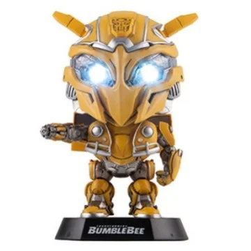 E158 Transformers Bumblebee High-end Q Version Doll Eye Light