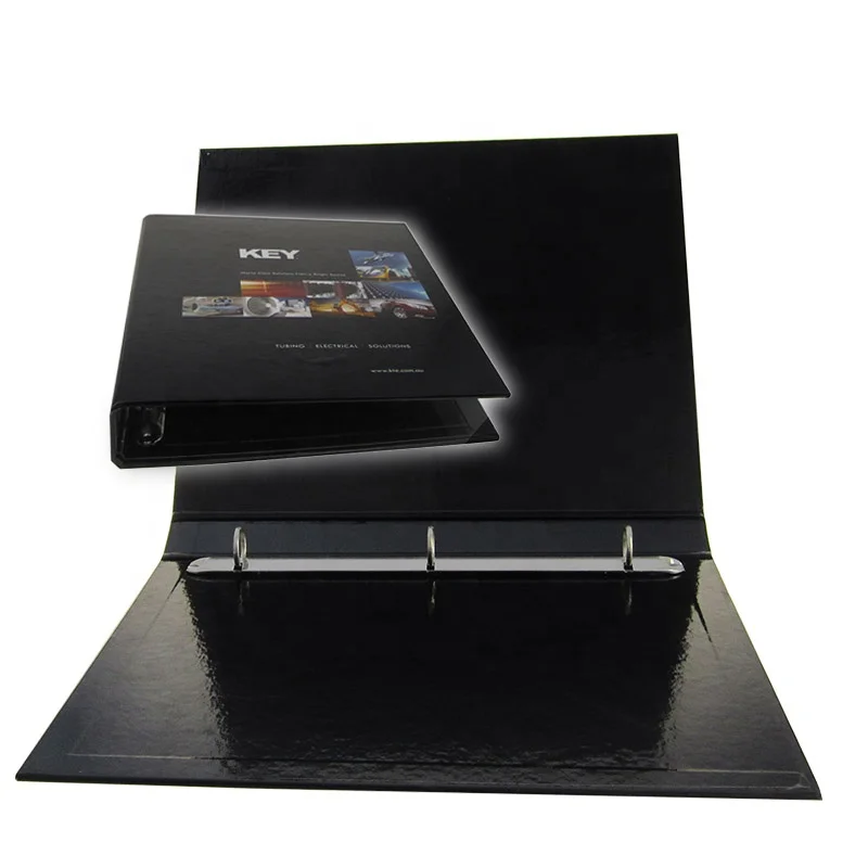 
Custom wholesale simple design A4 A5 8.5x11 inch hard cover 3 ring binder 