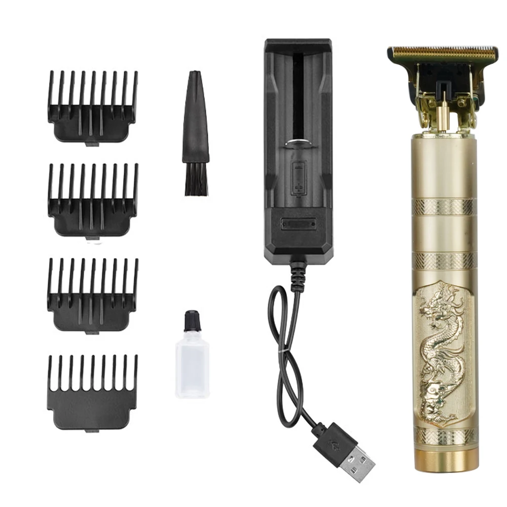 Professional Mens Hair Trimmer Barber Beard Trimmer Cordless Hair Cutting Hair Clippers for Grooming Kit
