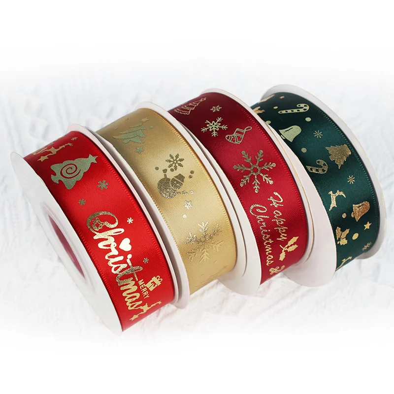Factory Customized Personalized Printing Satin Bow for Gift Ribbon Printing Ribbon Satin Ribbon for Packing
