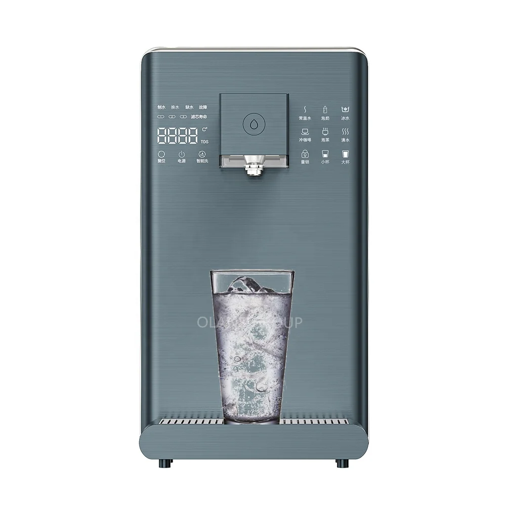 Portable Reverse Osmosis RO 100GPD Hot Warm Cold Ice Drinking Water Filtered Dispenser