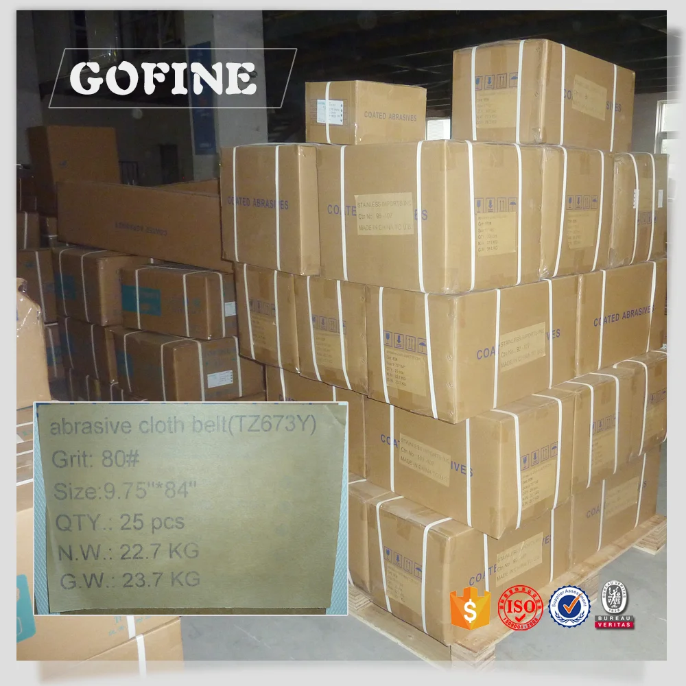 Aluminum oxide abrasive soft cloth roll for grinding and polishing wood, steel