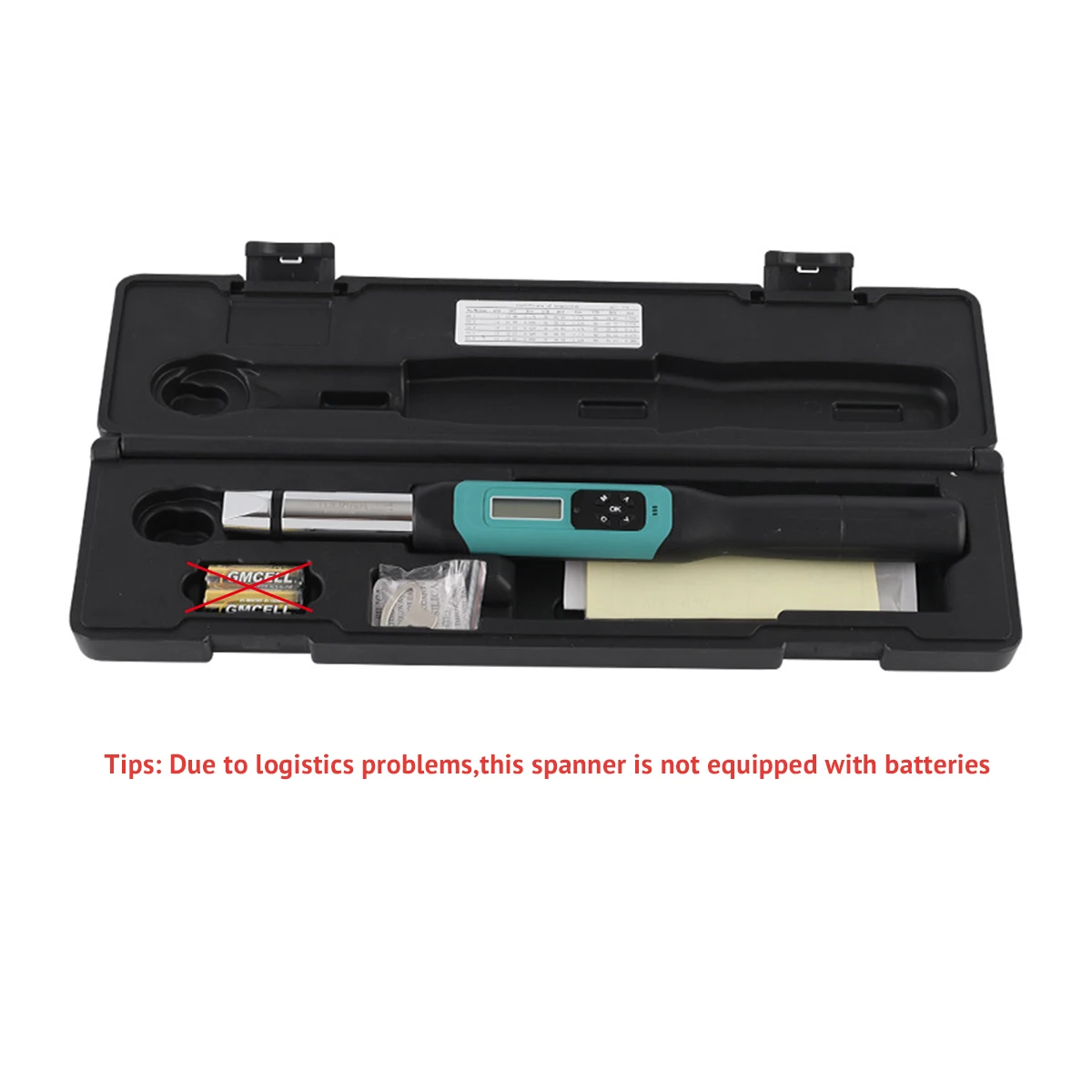 Hand tools adjustable open head interchangeable c digital torque wrench spanner