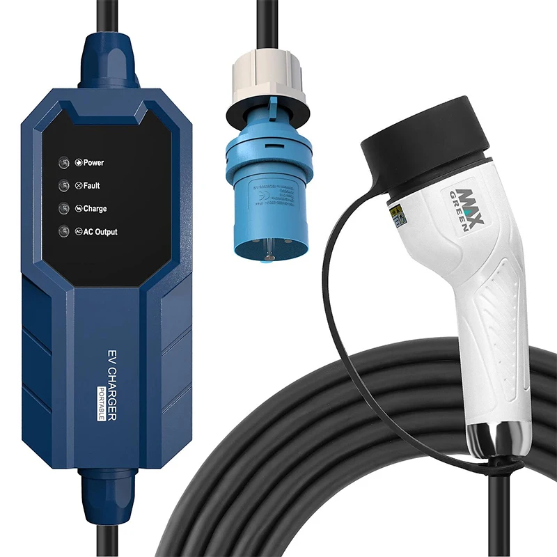 Manufacturers max green level 2 fast charging 3.5kw Portable charging pile box for  ev charger cable