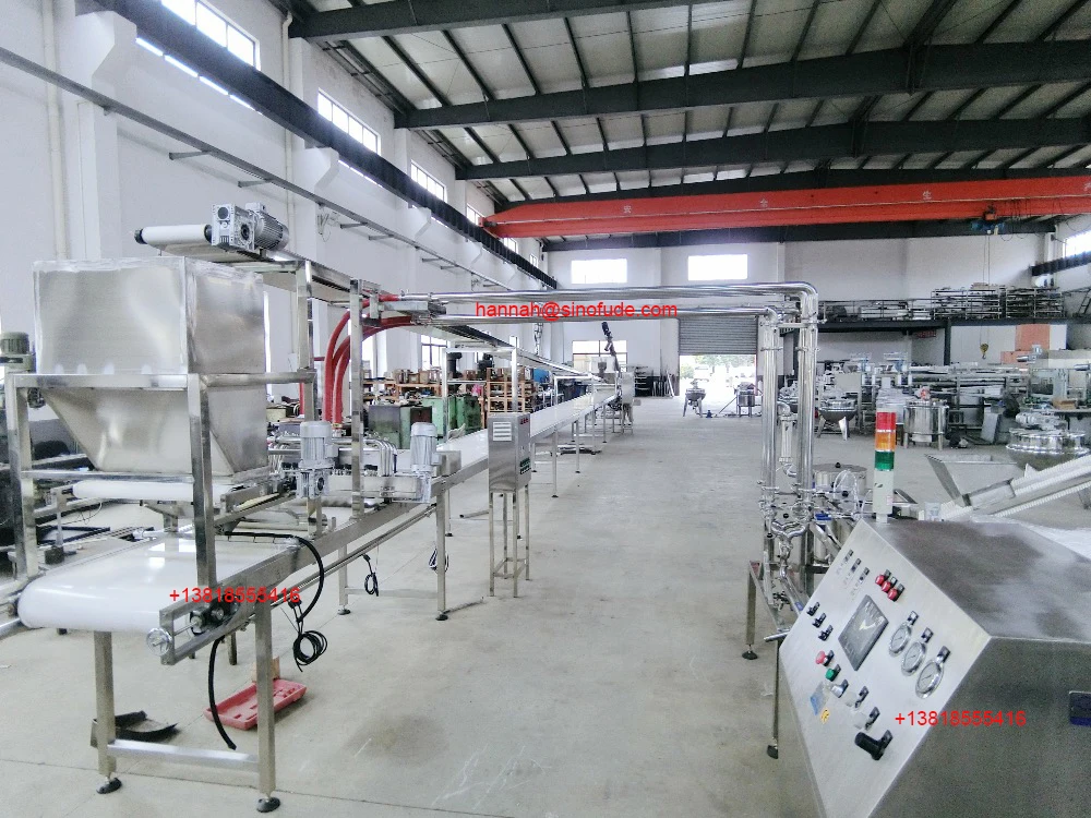 Famous brand motor automatic cotton candy industrial marshmallow extruder making machine production line