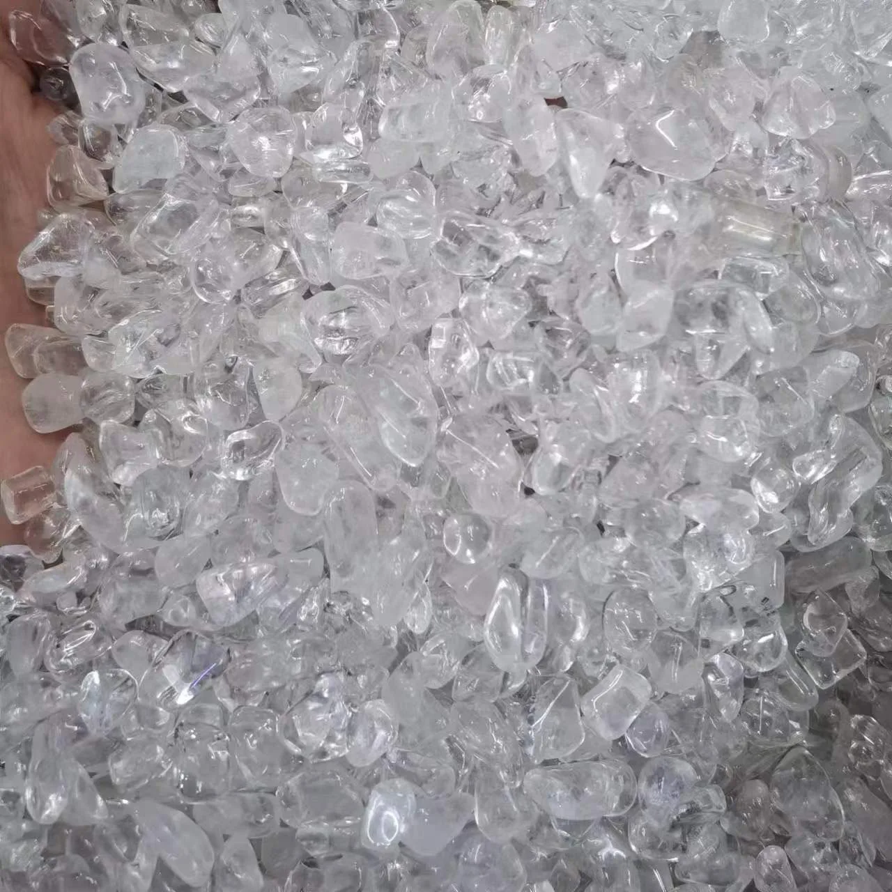 Wholesale White Clean Rock Quatrz Price Natural Crystals Healing Gemstones Gravels Chips For Decoration